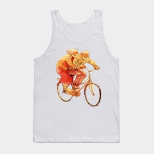 Old Couple Bicycling Tank Top